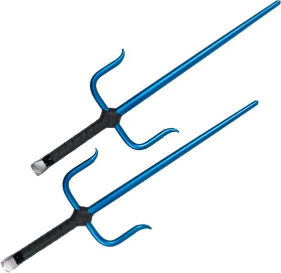 Aluminum Blue Sai - Weapon (600x600), Png Download