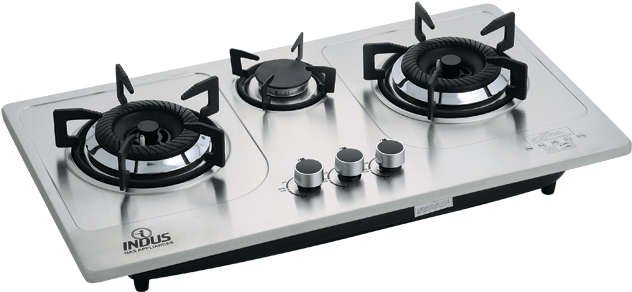 8131 Gas Hob Steel Grey - Hob (768x341), Png Download