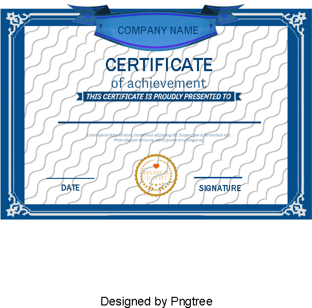 Vector Blue Border Certificate, Blue Border Certificate, - Azul (800x800), Png Download