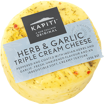 Kāpiti Herb & Garlic Triple Cream Cheese - Kapiti Ice Cream (800x625), Png Download