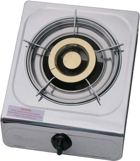 Single Burner Gas Stove Stainless Steel - Gas Stove (600x600), Png Download
