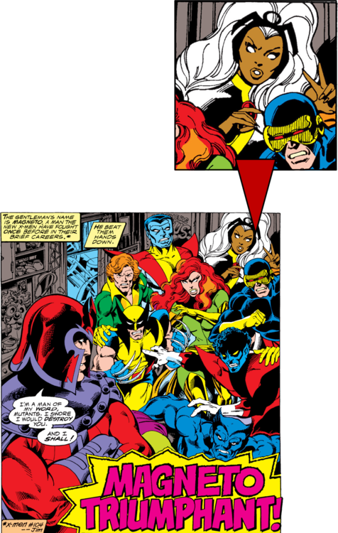 Image - Marvel Comics Retro: X-men Comic Panel (476x750), Png Download