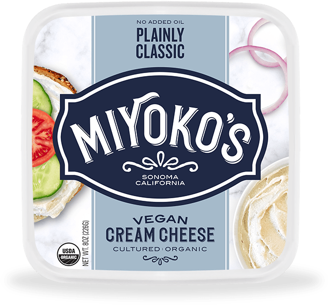 Vegan Cream Cheese - Miyoko Cheese (720x618), Png Download