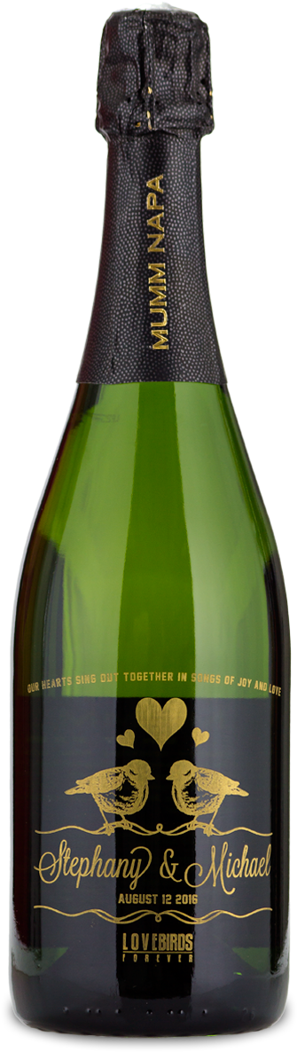 Champagne Romantic Gift - Wine (400x1200), Png Download