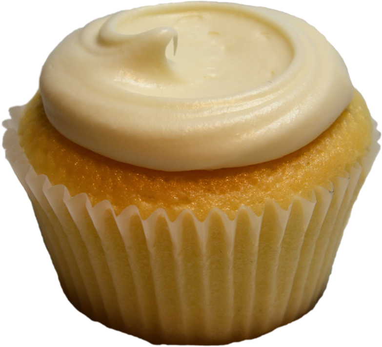 Cream Cheese On Vanilla - Cupcake (900x900), Png Download