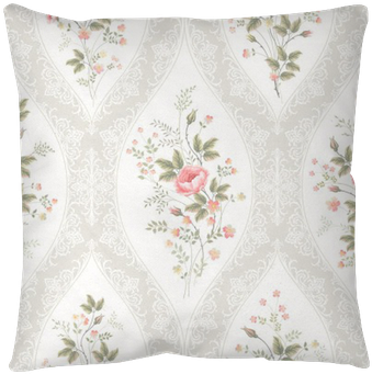 Seamless Floral Pattern With Lace And Floral Bouquet - Lunch Napkins (400x400), Png Download