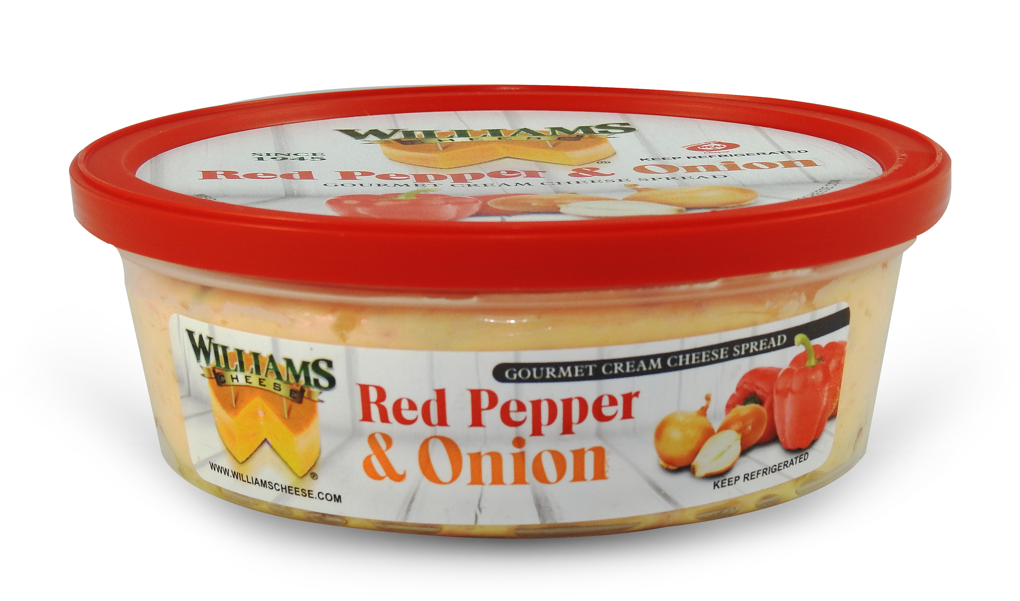 Roasted Red Pepper & Onion Cream Cheese Spread 8 Oz - Cream Cheese (4608x3456), Png Download