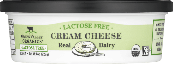 Green Valley Lactose Free Cream Cheese (600x223), Png Download