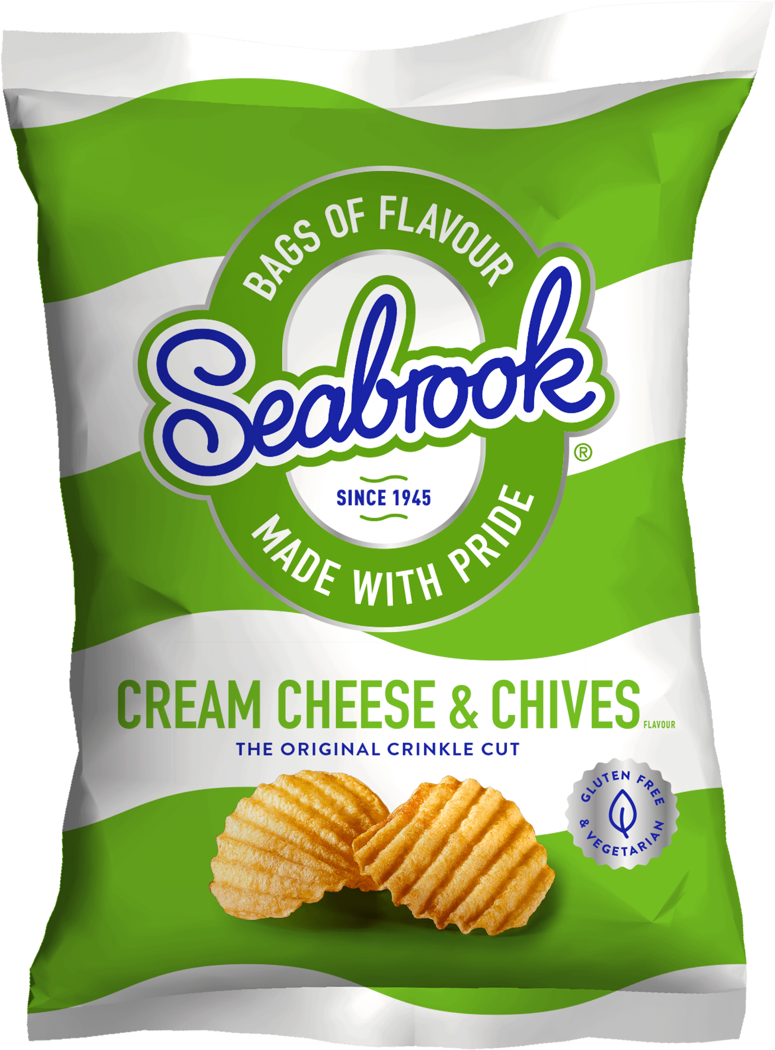 Cream Cheese & Chives - Seabrook Cheese And Chive (1877x2464), Png Download