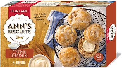 Box Of Ann's Biscuits - Furlani Ann’s Biscuits Cinnamon Cream Cheese Biscuits (450x450), Png Download