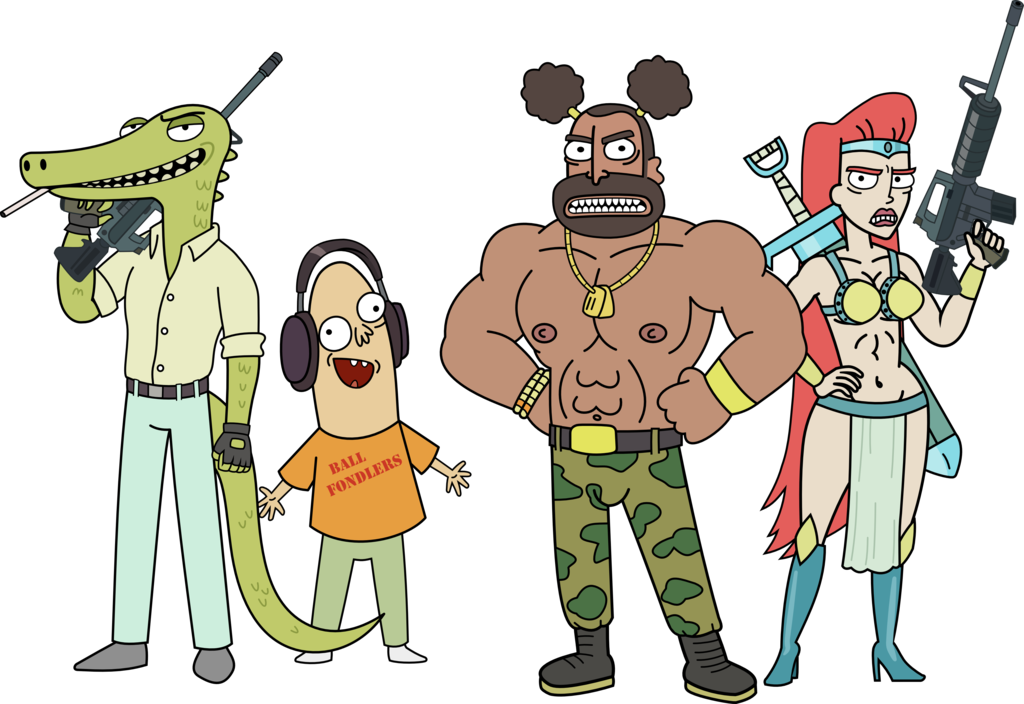 Television & Film » Thread - Ball Fondlers Rick And Morty (1024x704), Png Download