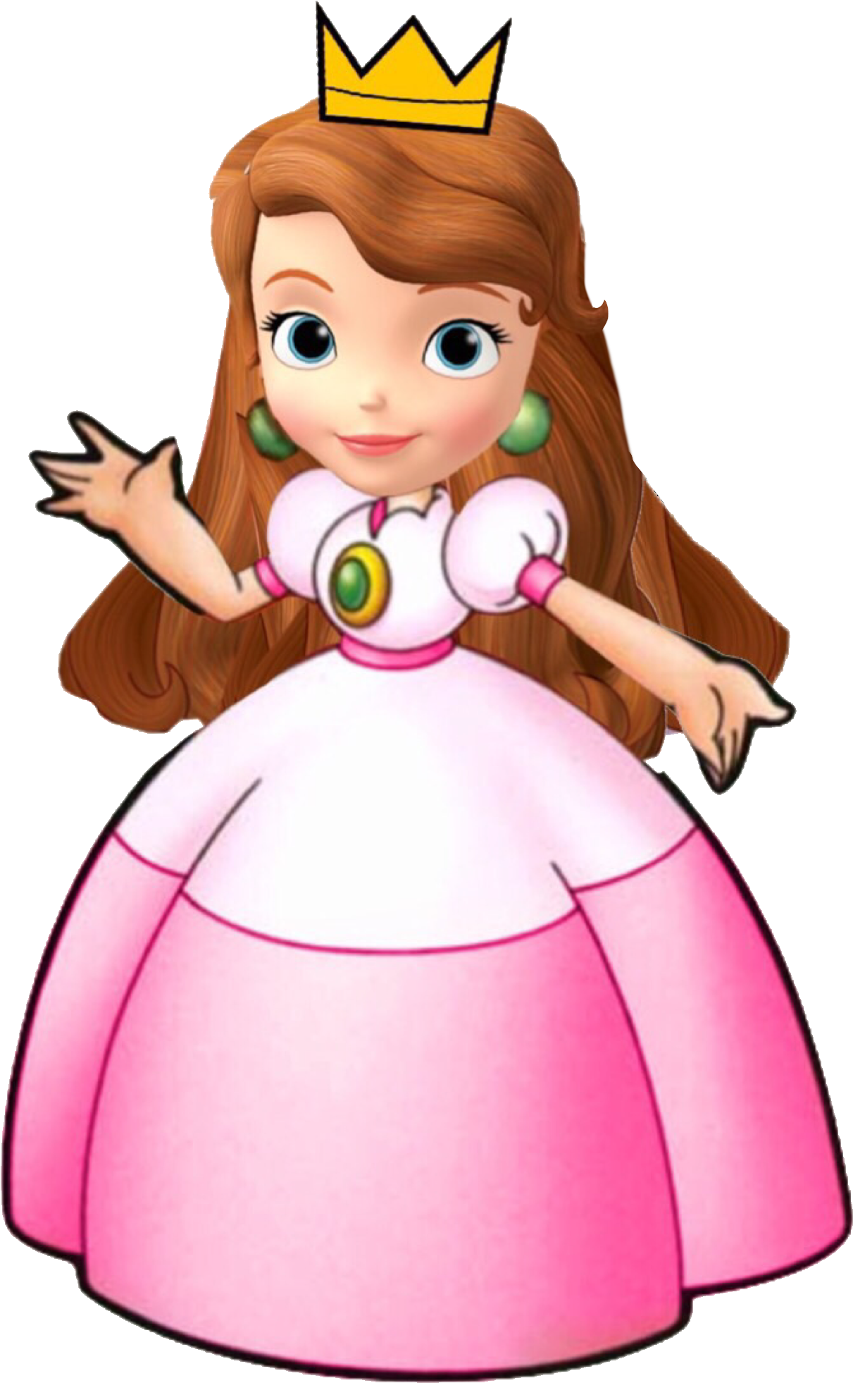Sofia Toadstool - Mario Super Smash Bros Peach (1490x2048), Png Download