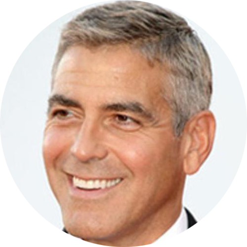 George Clooney Had A Problem That Many Do As They Age - George Clooney (500x500), Png Download