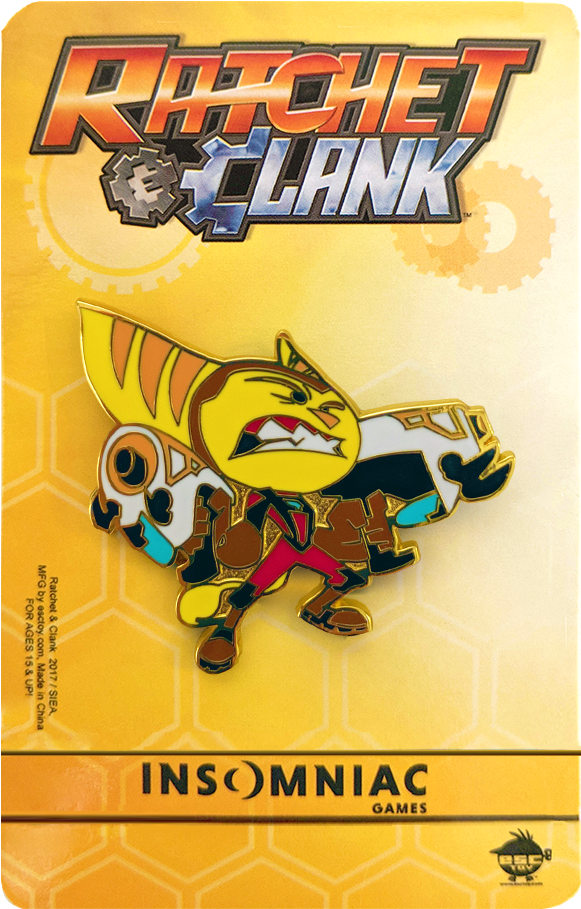 Ratchet Guns Pin Limited Brass Edition - Ratchet And Clank All 4 (1000x1000), Png Download