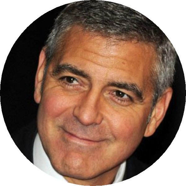 Georgeclooney - George Clooney (600x600), Png Download