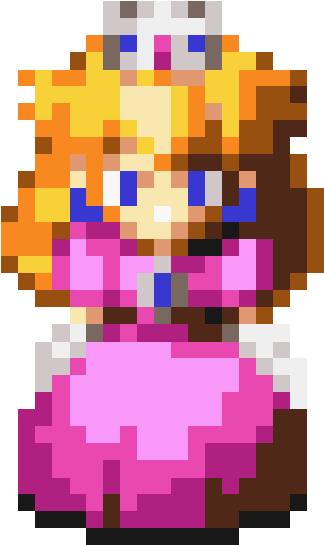 Toadstool - Super Mario Rpg Legend Of The Seven Stars Peach (500x500), Png Download