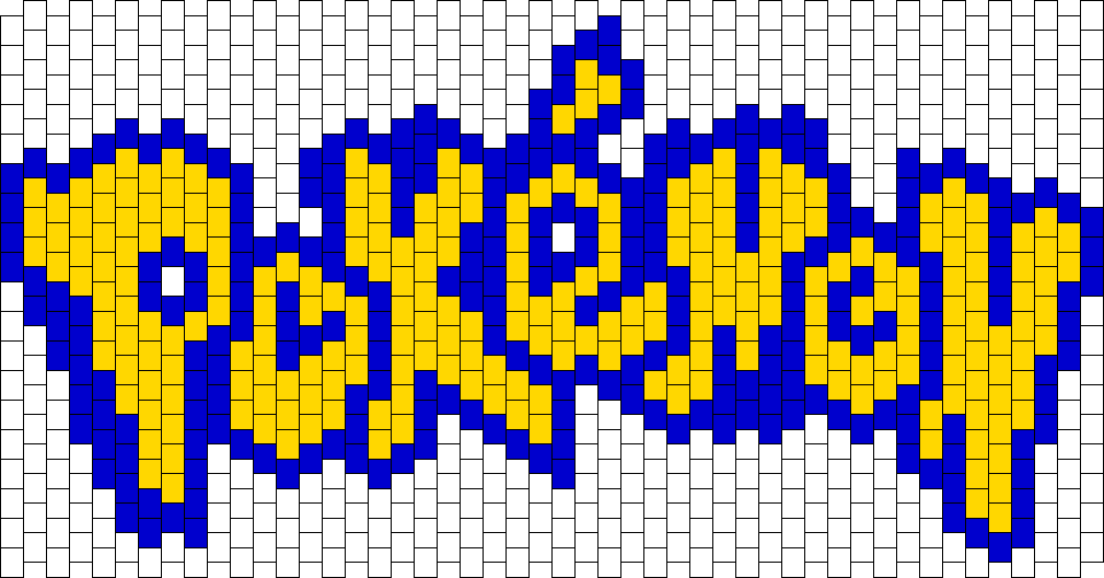Pokemon Logo Bead Pattern - Perler Beads Pokemon Logo (1009x528), Png Download