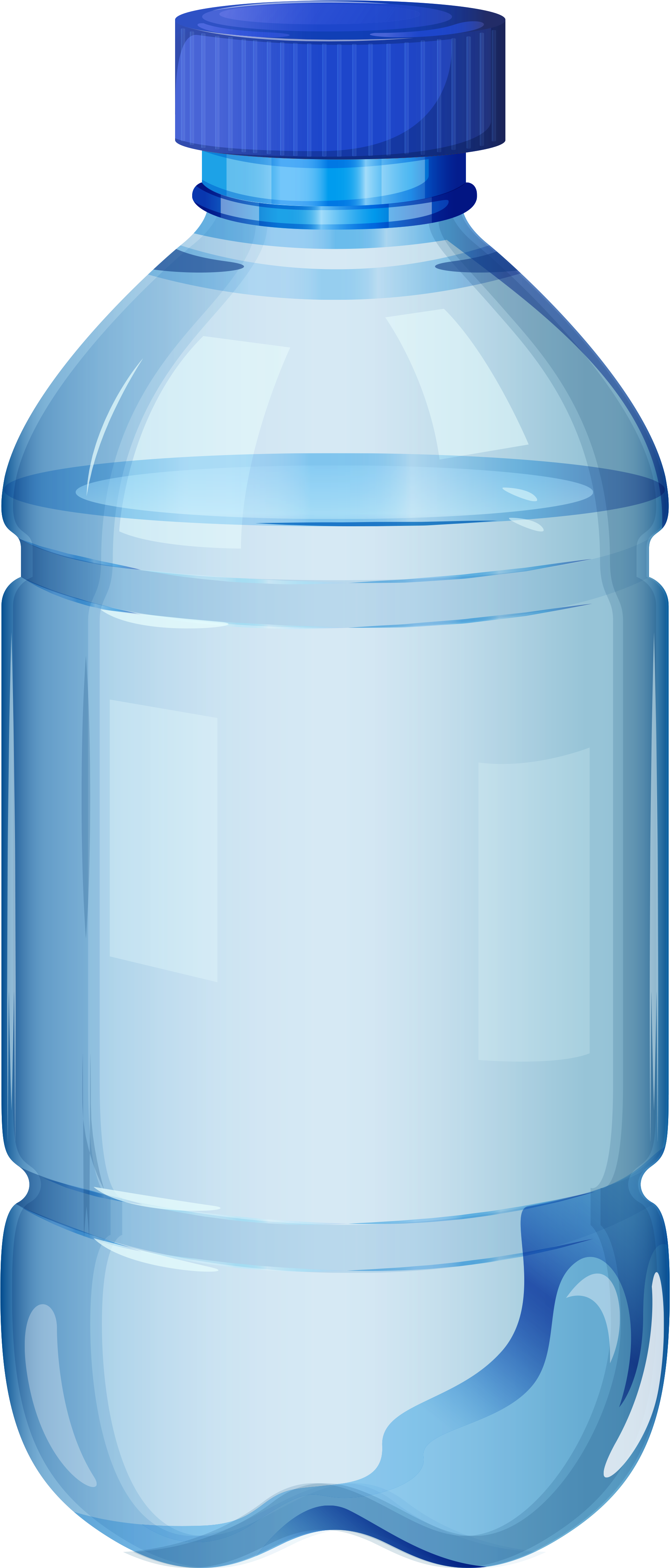 Water Bottle Clipart Transparent - Water Bottle Clip Art Png (2376x4752), Png Download