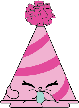 Birthday Hat Clipart Pink - Pink Marty Party Hat (401x400), Png Download