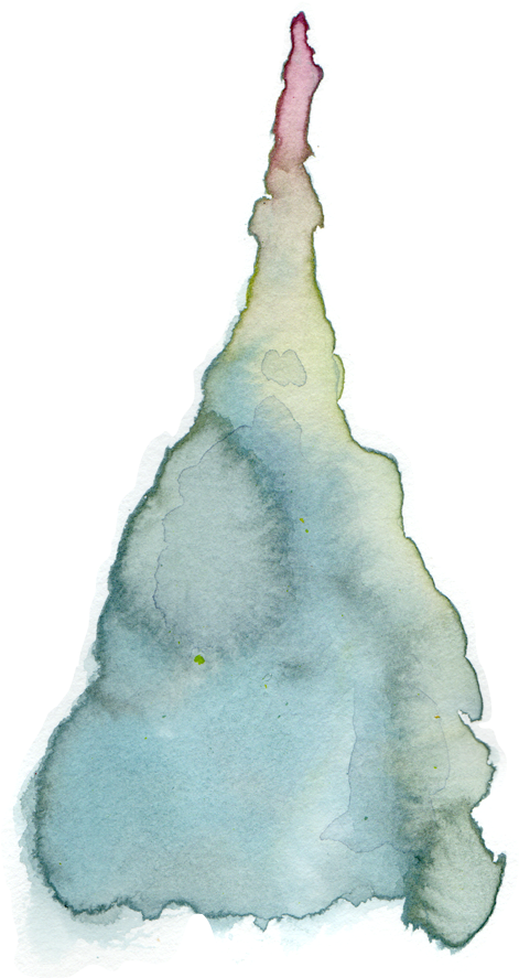 02 Rocket Smoke - Watercolor Paint (498x915), Png Download