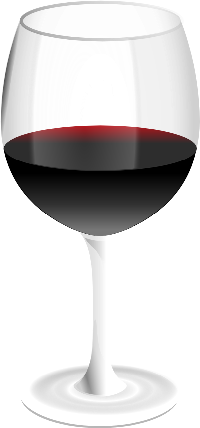 Medium Image - Glass Of Wine Clip Art (436x800), Png Download