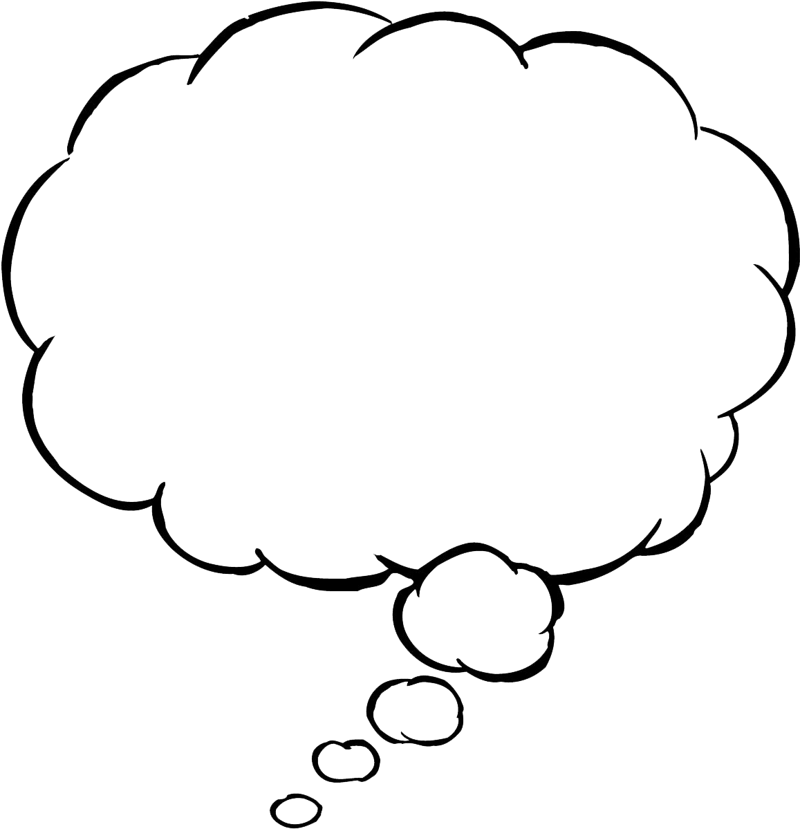 Thought Bubble Png - Thinking Bubble Png (1200x1239), Png Download