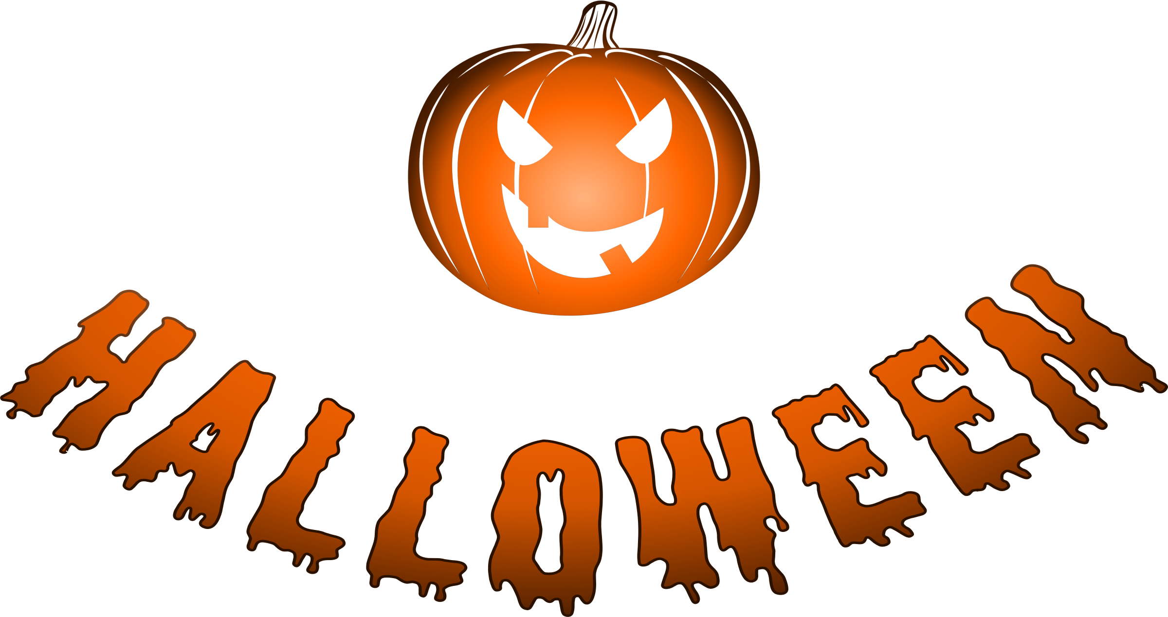 This Free Icons Png Design Of Halloween Logo With Jack (2400x1269), Png Download