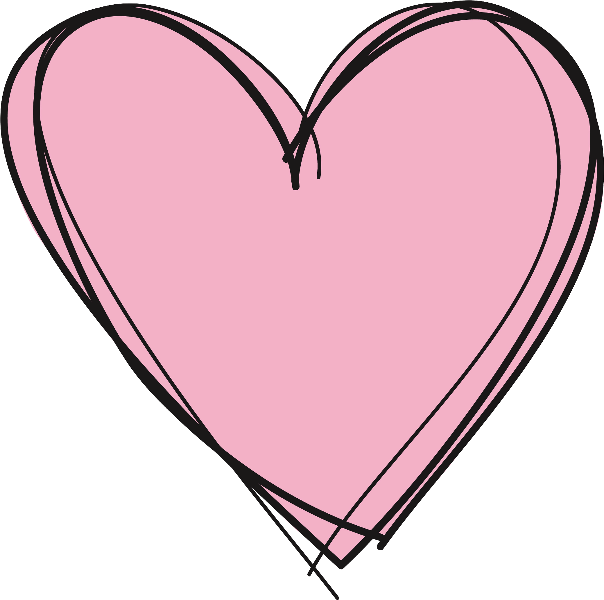 Pink Heart - Transparent Background Heart Clipart (2126x2126), Png Download