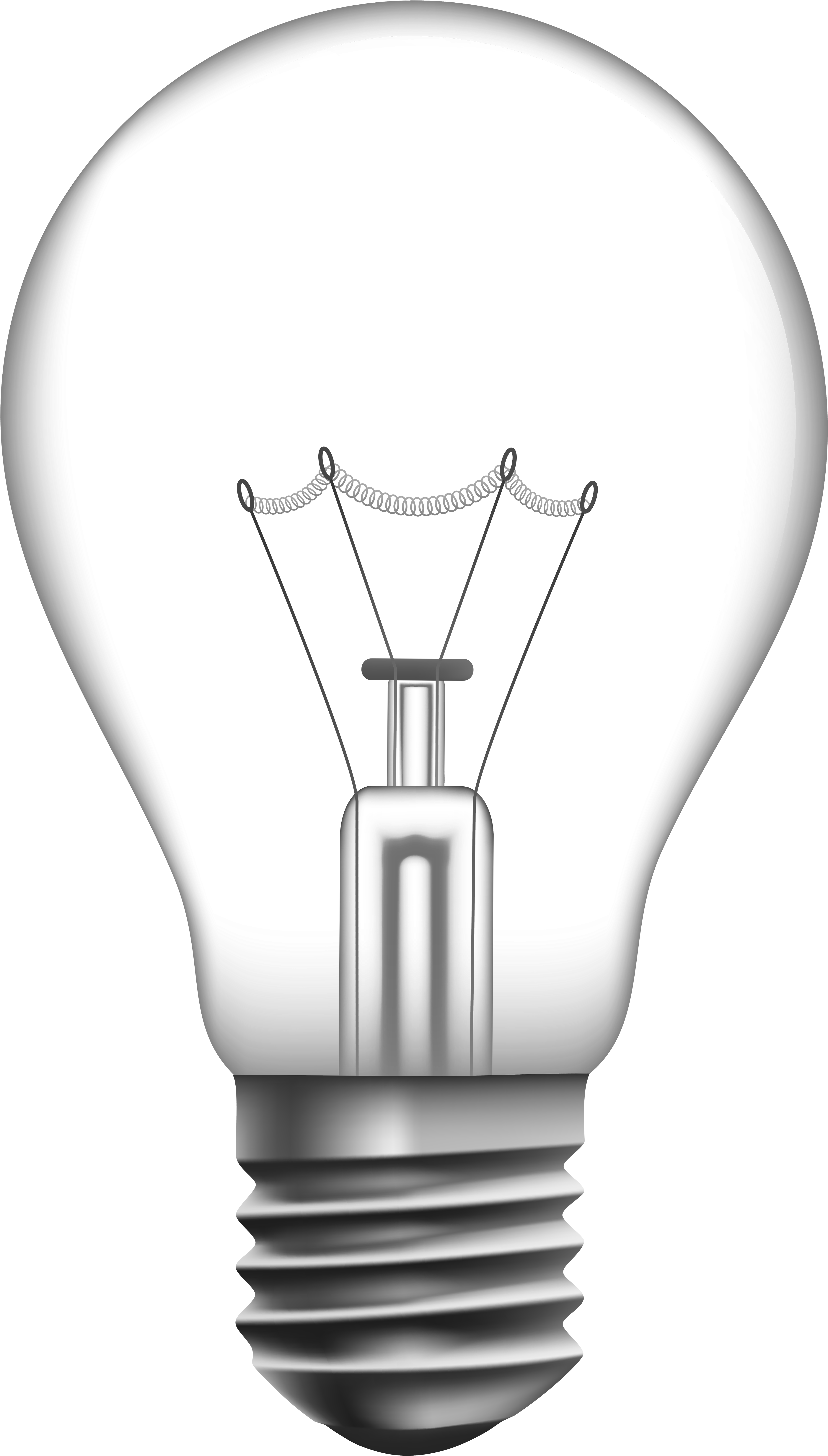 Transparent Light Bulb Png Clip Art - Transparent Background Bulb Png (4549x8000), Png Download
