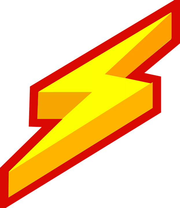 This Free Clipart Png Design Of Lightning Bolt Clipart (516x596), Png Download
