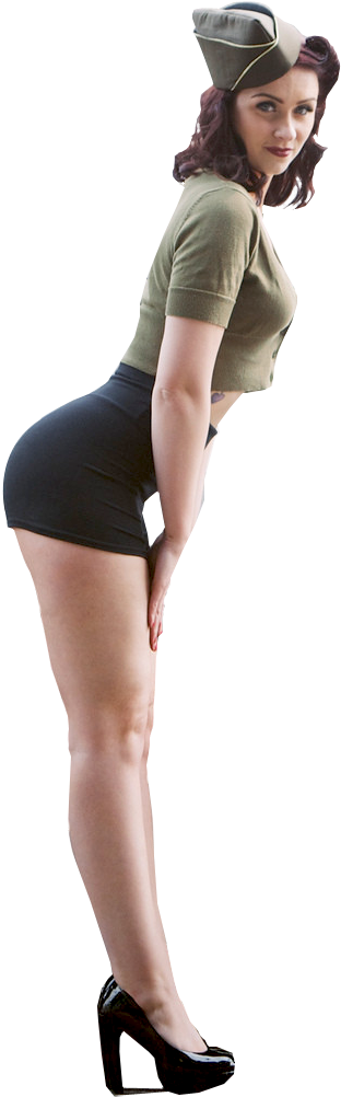 Woman Cut Out Png (335x1005), Png Download