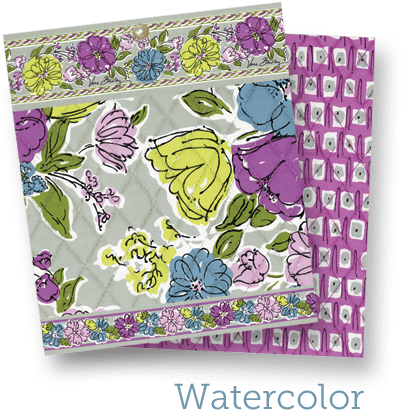 Watercolor Is A Romantic Pattern Influenced By The - Vera Bradley Criss Cross Flap Shoulder Bag (525x450), Png Download