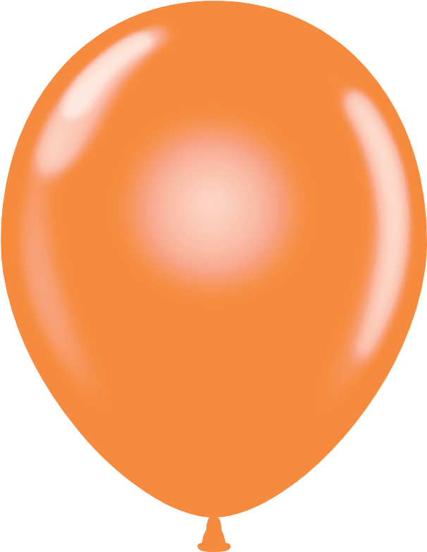 Crystal Tangerine Orange - Orange Latex Balloon (800x800), Png Download