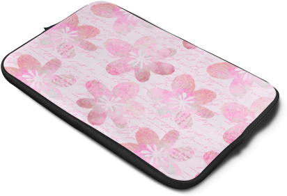 Watercolor Flower Pattern Custom Sleeve For Laptop - Paisley (500x500), Png Download
