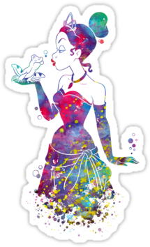 Tiana Disney Princess The Princess And The Frog Watercolor - Tiana (375x360), Png Download