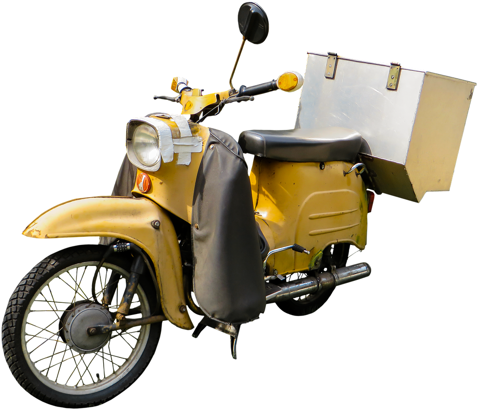 Moped, Krad, Vehicle, Spotlight, Png, Isolated, Luggage - Motorscooter Luggage (960x720), Png Download