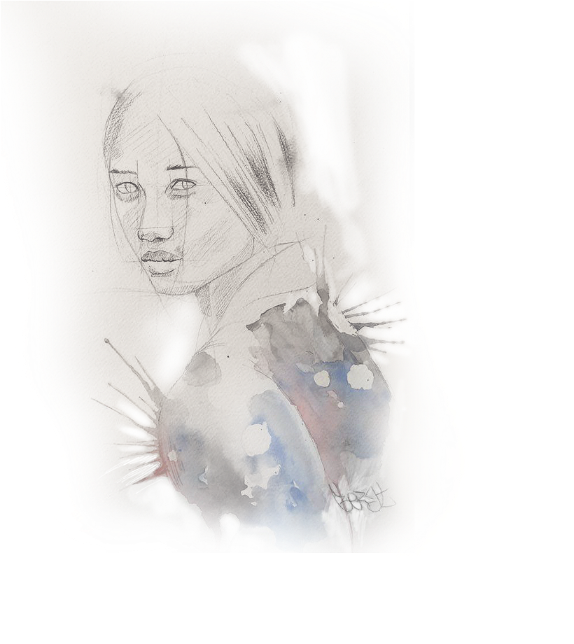 Watercolor Paintings & Drawings - Sketch (1000x1000), Png Download