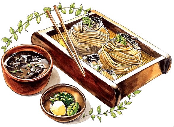 Clip Art Royalty Free Stock Japanese Food Illustration - Japanese Food Paintings (600x429), Png Download