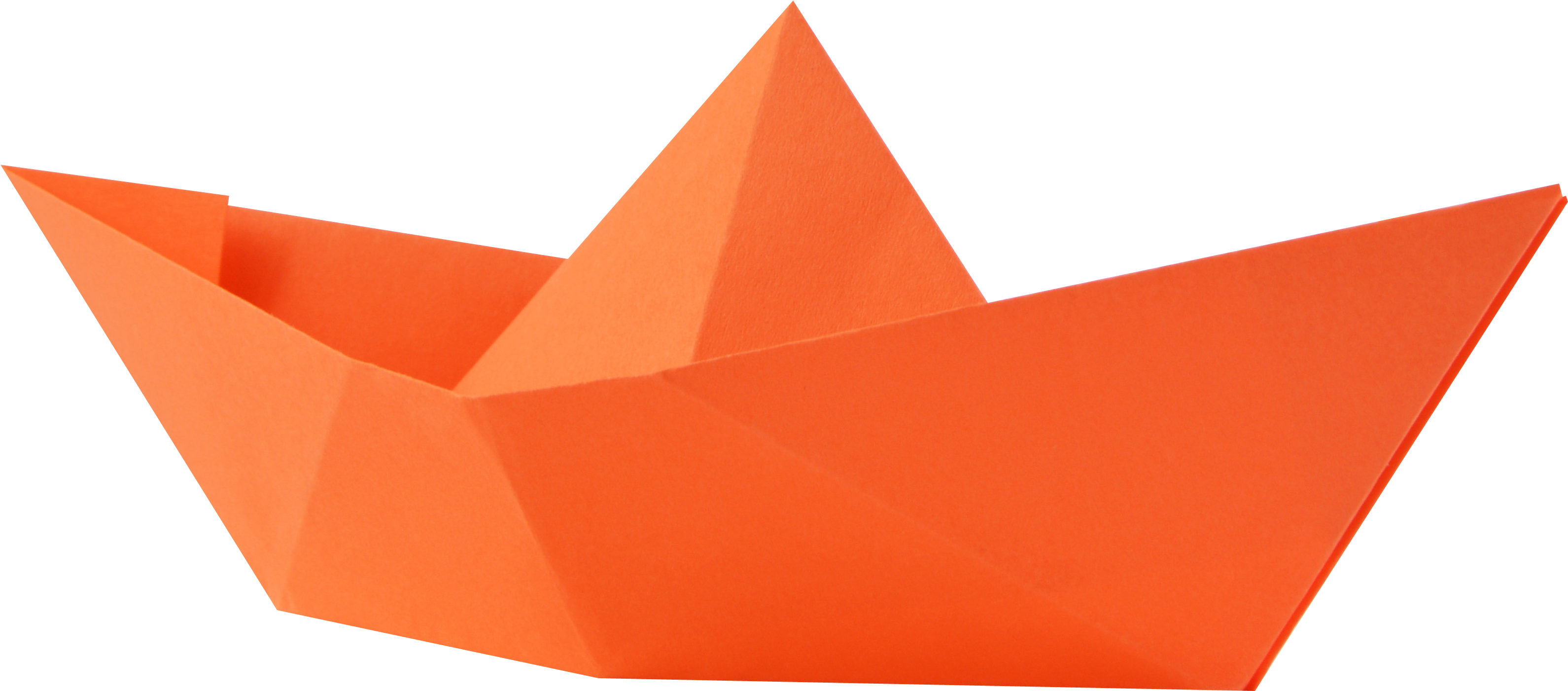 Paper Boat Png Transparent Image - Origami Boat Png (3444x2106), Png Download