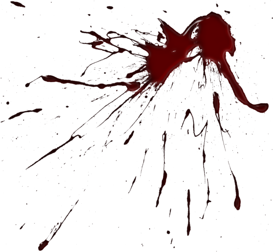 Blood Splatter Png Clipart Image - Blood Splatter Clipart Png (600x554), Png Download