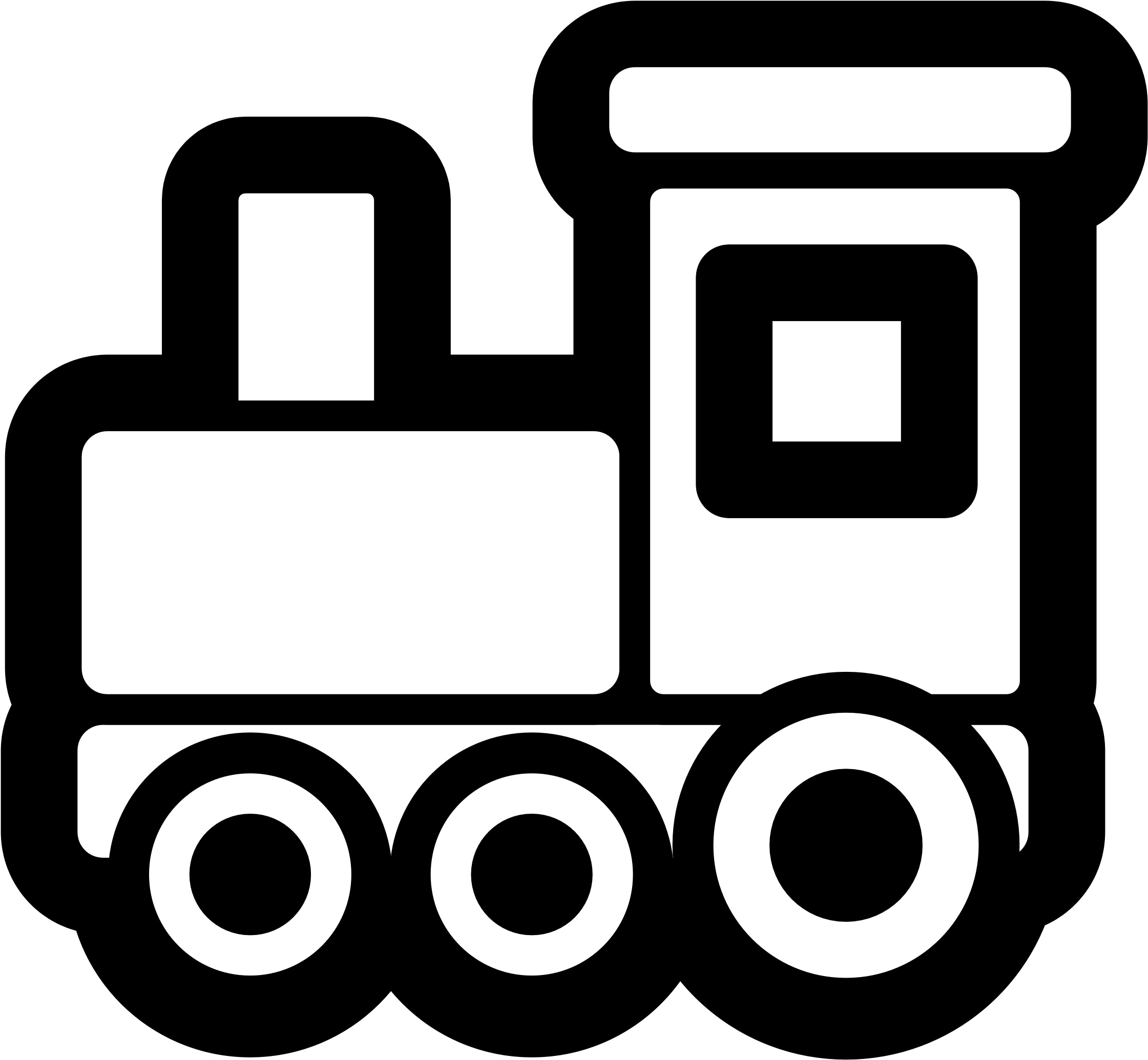 Free Icons Png - Toys Clipart Black And White (1969x1969), Png Download
