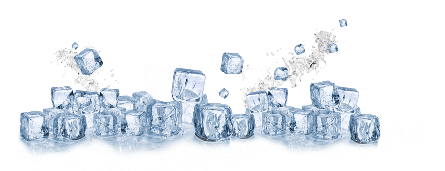 Ice Png - Ice Cubes (888x342), Png Download
