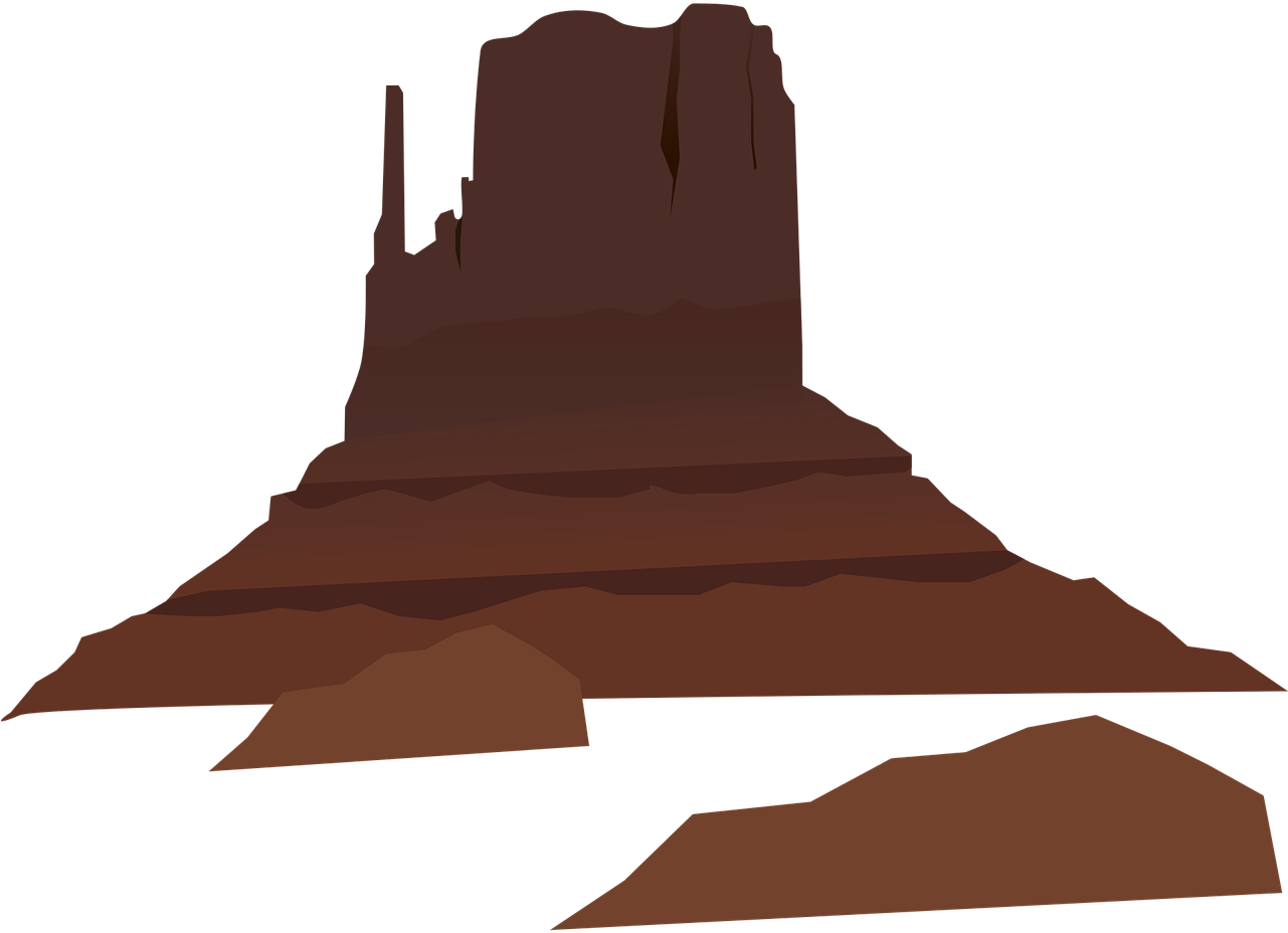 Desert Mountain Club Landscape Desert Mountains Drawing - Desert Mountain Clipart (750x750), Png Download