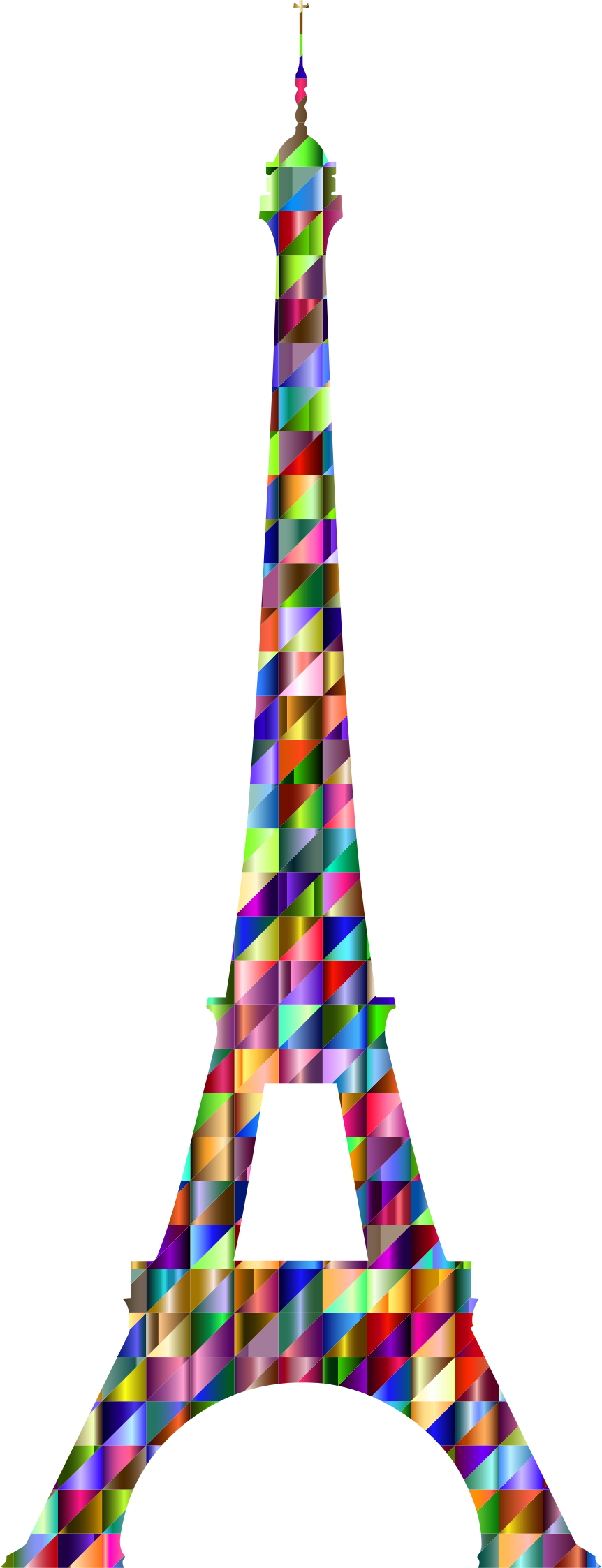 This Free Icons Png Design Of Chromatic Triangular (862x2246), Png Download