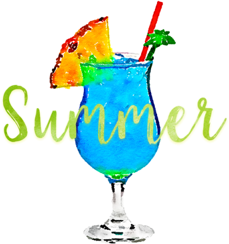 Summer Tropical Drink, Tropical Drink, Watercolor Drink - Psd (640x640), Png Download