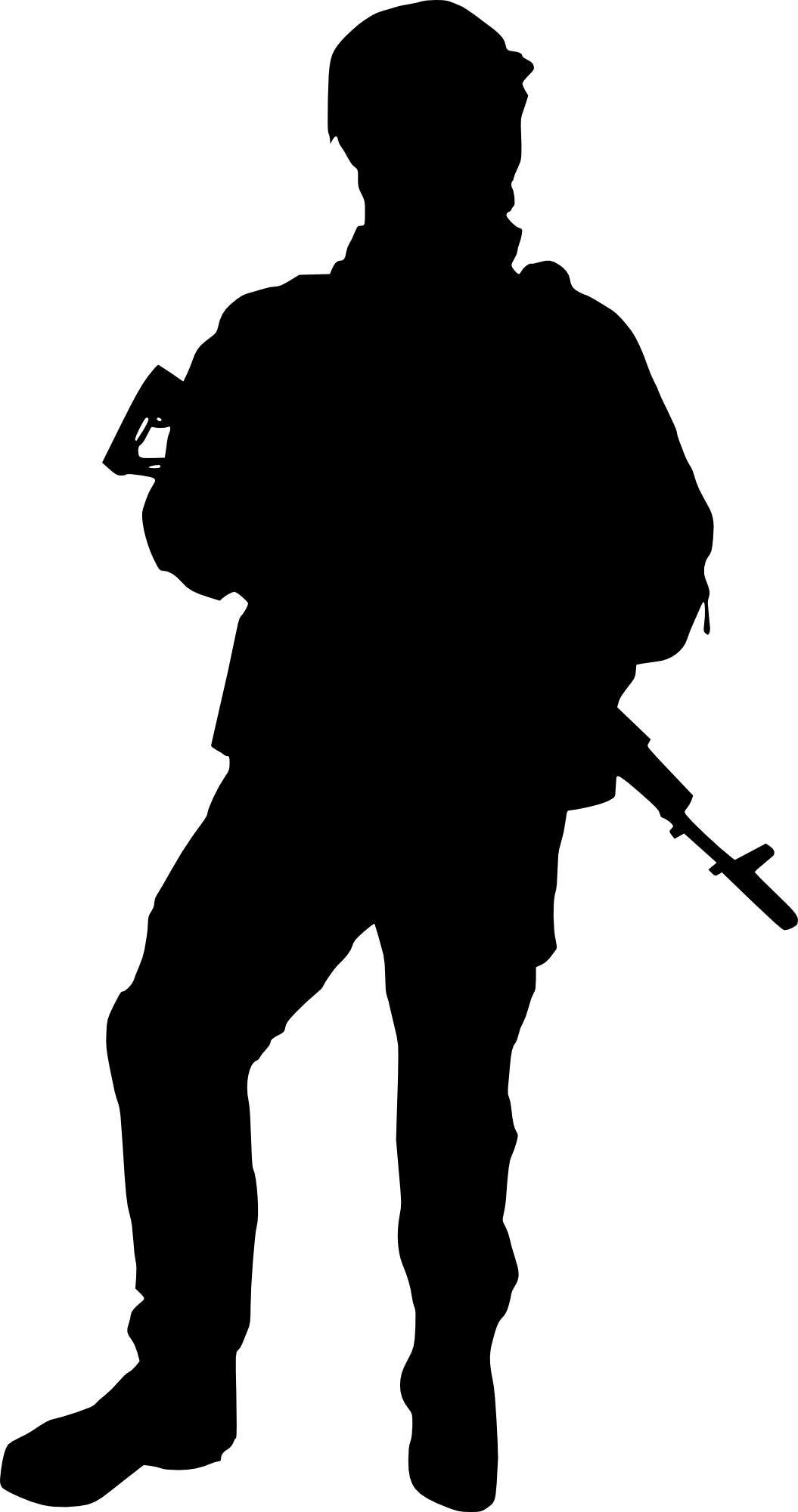 Free Download - Soldier Silhouette Transparent Background (1055x2000), Png Download