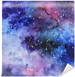 Bright Painted Watercolor Space Texture - Watercolor Painting (400x400), Png Download