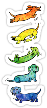 Digital Watercolor Painting • Also Buy This Artwork - Watercolor Dachshund (375x360), Png Download