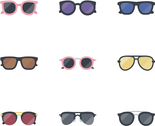 Sunglasses - Eye Glasses Icon (600x564), Png Download