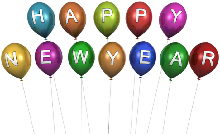 3d Png Happy New Year (720x500), Png Download